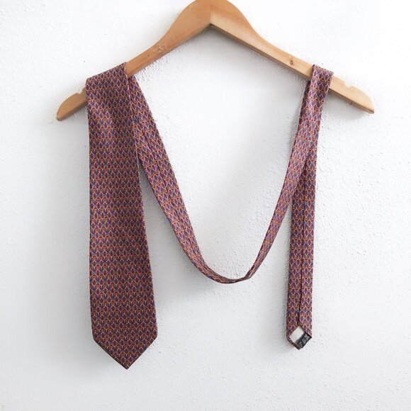 BURBERRY Vintage 100% Silk Tie - Picture 1 of 6